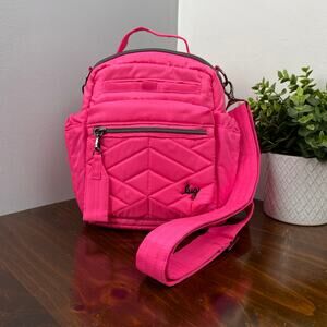 NEW Lug Alpine Crossbody Bag Hot Pink Magenta
